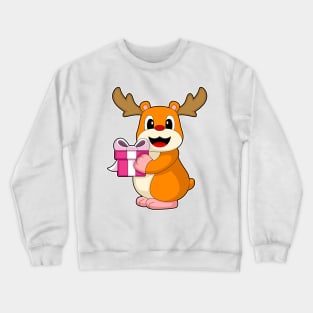 Hamster Christmas Package Crewneck Sweatshirt